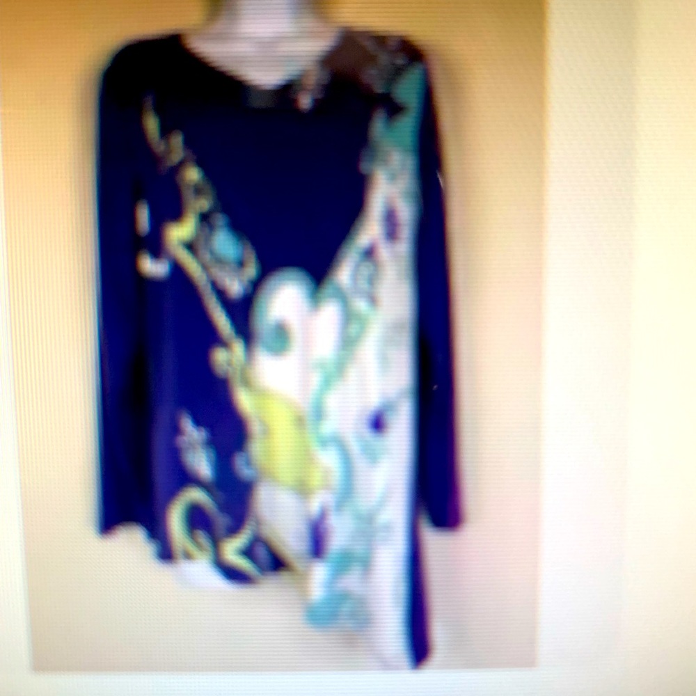 Chicos size 1 Asymmetrical blouse